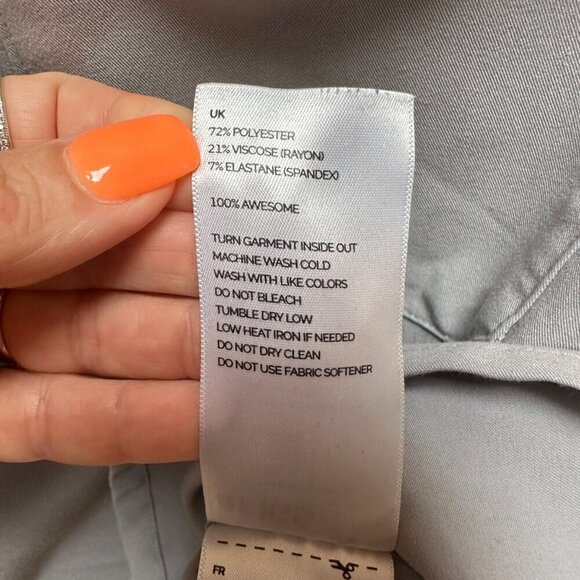 FIGS Technical Collection Scrub Top Short Sleeve Pocket Gray Womens Size XXS - Picture 5 of 7